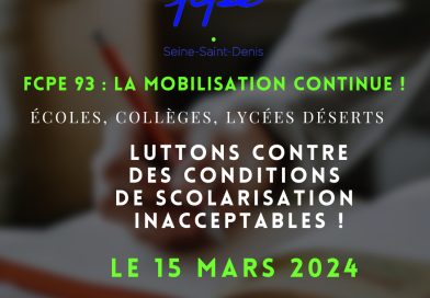 Le 15 mars, des « écoles, collèges et lycées déserts » en Seine-Saint-Denis pour lutter contre des conditions de scolarisation inacceptables
